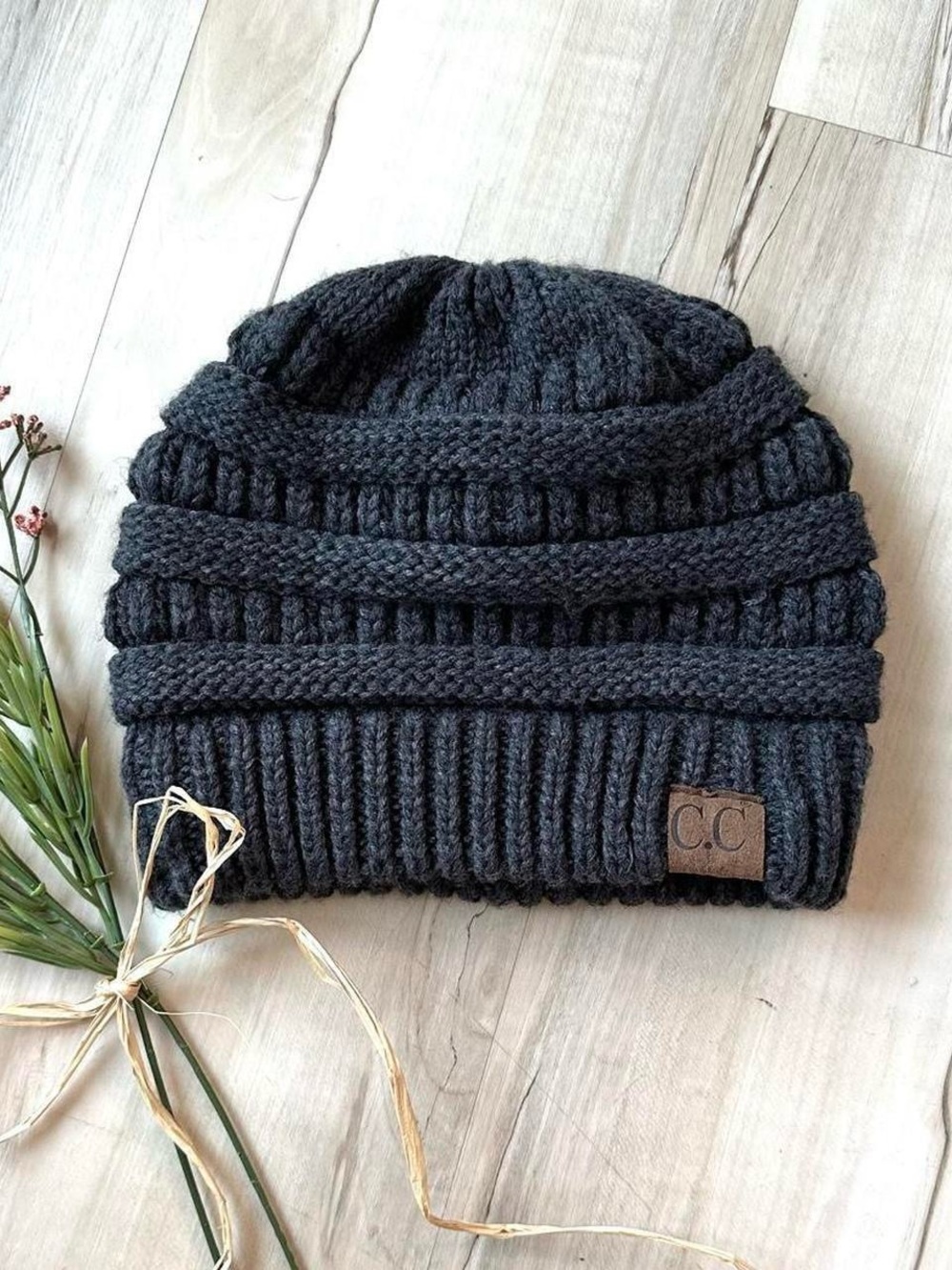 Dark Gray CC Beanie